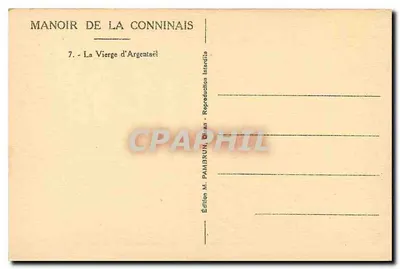 Dinan - Mahoir de la Conninais — estátua da Virgem de Argentael — Verso