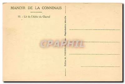 Dinan - Ménoir de la Conninais — Łóżko Abbego du Chastel — Rewers