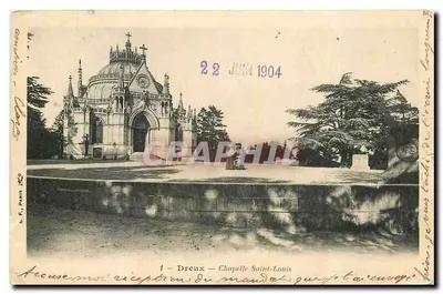 Dreux — Capela de São Luís — editor B. F. Paris, n°1