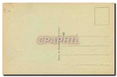 Ajaccio - Estátua de Napoleão Iº — editor A. Tomasi, n° 131 — Verso