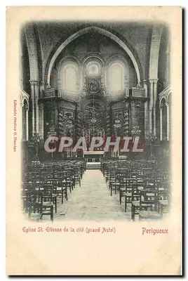 Igreja de São Etienne da cidade (grande altar) — Périgueux — Livraria Fédéralion O. Damage