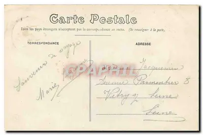 Bourges — Południowa fasada Pałacu Jacques-Cœur — J. FOUCAUDER, Wydawnictwo Regionowe — Rewers