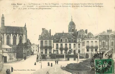 Rennes — A Prefeitura e a Rue de Fougères — Mary-Rousselelle, edição Rennes