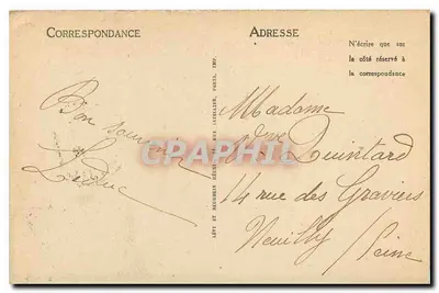Lago d'Annecy — Quinot e Montanha de Entr'Vernesses — LL. — Editor Lévy e Neuberg, Paris — Verso