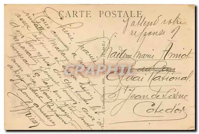 Clermont-Ferrand — Monument de Blaise Pascal — g. d’O. n° 1199 — Verso