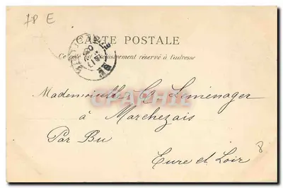 Élançourt — O Orfanato da Assunção — Fachada Principal — A. Bourdier, Imp. Édit. — Verso
