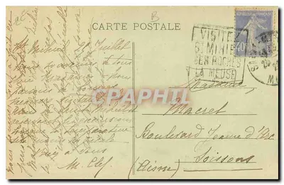 Saint-Mihiel - O Sepulcro, de Ligier Richier — Editor: C. Lepari, 7, Rue Notre-Dame, Saint-Mihiel — Verso