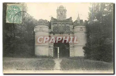 Aubigné (Sarthe) — Porta Monumental do Castelo de Bosse — Aug. Drouin, L'Atelier du Loir