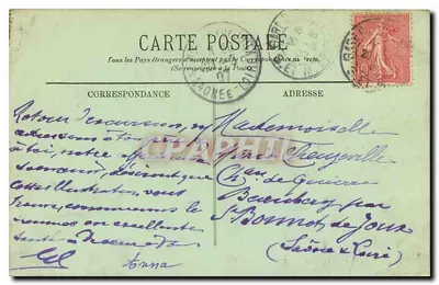 Fontainebleau — Perspektywa na Élan — LL, nr 385 — Rewers