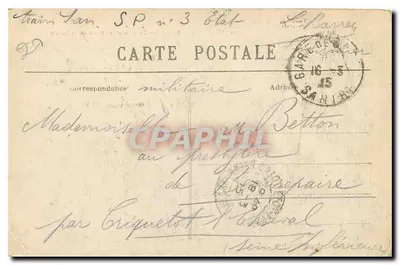 Solemes — Abadia dos Beneditinos e margens da Sarthe — Editor H. Burel, 1792 — Verso