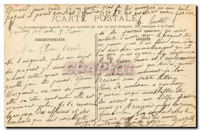 Reims — Faubourg Cérès — Ruínas após a guerra 1914-1915 — R.P.J.C. Paris n°158 — Verso