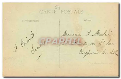 ÉPERNAY — Portal Saint-Martin z dawnej świątyni Najświętszej Maryi Panny — Thulllier, wydawca, Épernay — Rewers