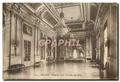 Rennes - Hotel de Ville - A Sala das Festas — editor anônimo, n° 4431