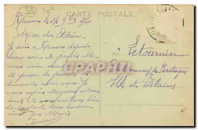 Rennes - Hôpice départemental de Pontchaillon — Verso