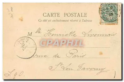 Park Versaille — Kolumnady — A. B. w Versaille — Rewers