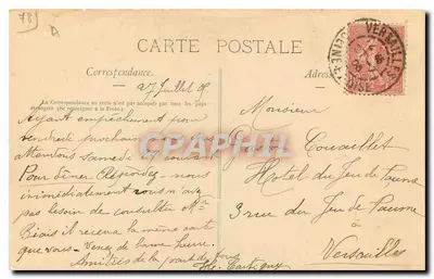 Versalles — La Prefectura — Editor no identificado, n.º de serie 76 — Reverso