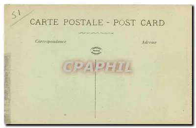 Reims antes da Guerra — O Hotel de Ville — La Bensée, n°2809 — Verso