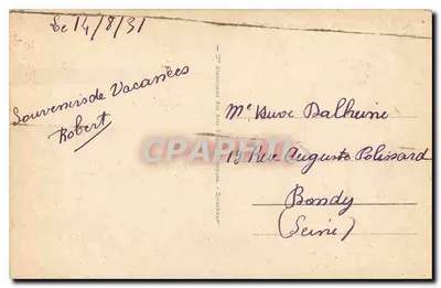 Lourdes - Góra w 1858 — Stara pocztówka nr 231, wydana przez 'Albums des Arts Photographiques' — Rewers
