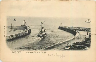 Dieppe — A entrada do porto — V.P. No. 767