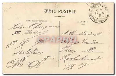 Bordeaux — La Grosse Cloche — AH. — 11. — Uitgever Agot — Achterkant