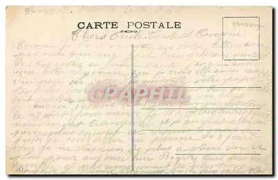 Campo de Mailly — Entrada do Campo. - A Manutenção. — A. Niéops, editor — Verso