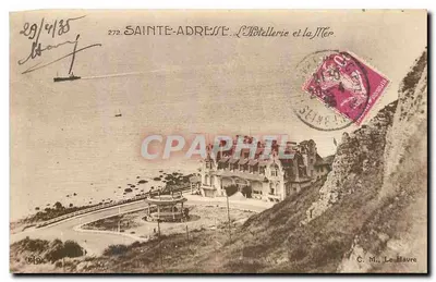 Sainte-Adresse — O Hotel e o Mar — C. M., Le Havre