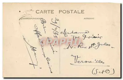 Sainte-Adresse — O Hotel e o Mar — C. M., Le Havre — Verso