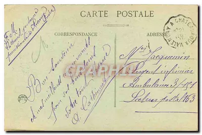 Levrux (Indre) — O Asilo — Coleção G. G. Châteauroux — Verso