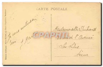 Bordeaux - La Grosse Cloche — Maison Riouard, wydawca n°78 — Rewers