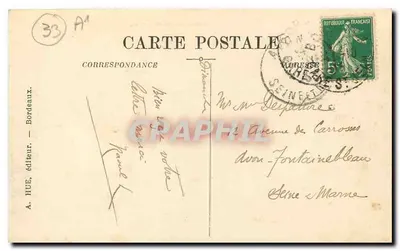 Bordeaux — Katedra św. Michała — A.H. 5, wydawca HUE — Rewers