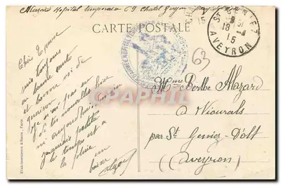 Refugium na szczycie Mont Chalusset — Châtelguyon — Wydawca E.A. (n° 590) — Rewers