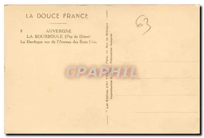 La Bourboule (Puy de Dôme) — widok z Alei Stanów Zjednoczonych — Yvon — Rewers