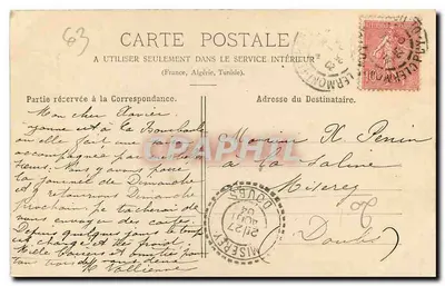Clermont-Ferrand — Fontanna Amboise — P. Juliolt, n°16 — Rewers