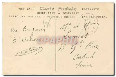 Olivet — O Restaurante Paul Foret — editor desconhecido, n° 180 — Verso