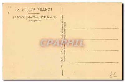 Saint-Germain-en-Laye — Ogólny widok — Wydawnictwo Sztuki Yvon — Rewers