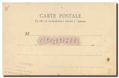 Versailles — Quarto de Luís XIV — B.F. Paris — Verso