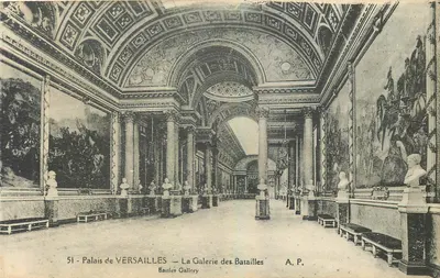 Palácio de VERSAILLES — A Galeria das Batalhas — A.P. n°51