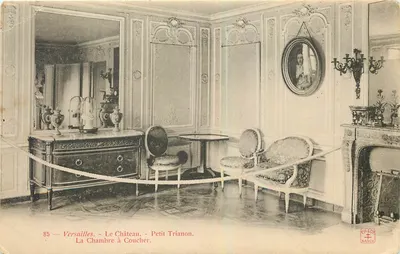 Versailles — O Castelo — Petit Trianon. A Sala de Dormir — Editor NARCY, n° 85