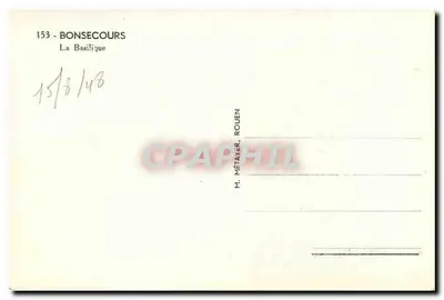 Bonsecours — La Basílica — M. Métayer, Rouen — Reverso
