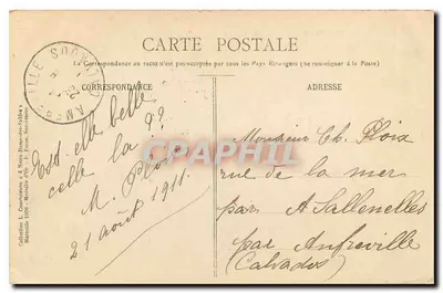 Berck-Plage — À noite em Berck — Editor L. Courtigano & A. Notre Dame-de-Schibis — Verso