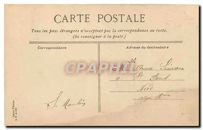 Lourdes - Grota Bazylikalna — widok z bazyliki i groty, wydawca L.V. & Cie — Rewers