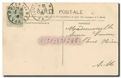 Toulon-Mourillon - O Jardim de Acclimatação — Édit. Chanteperdrix, n°31 — Verso