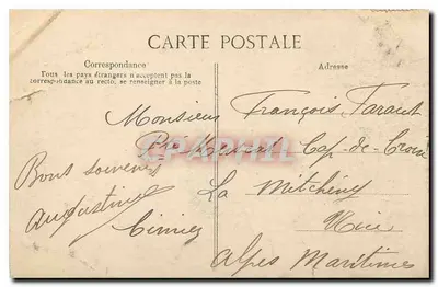 Crue de la Seine — Esplanade des Invalides — Janvier 1910 — Sauvanna — Verso