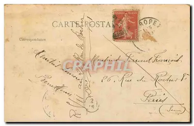 Saint-Tropez — widok panoramiczny — Mila Barrois wydawca, n°36 — Rewers
