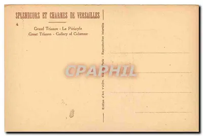 Grand Trianon - Widok na Perystyl — Wydawnictwo Art YVON — Rewers
