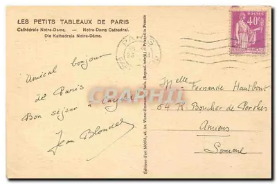 Notre-Dame w Paryżu — widok z balkonu — Mona — Rewers