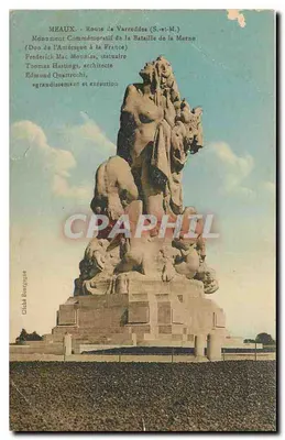 Meaux - Monument commémoratif de la Bataille de la Marne — Route de Varroddes (S.-et-M.), éditeur G. Bourgogne