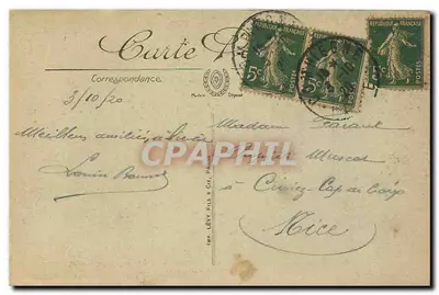 Zamek Francport — Zamek Francport, gdzie przebywali pełnomocnicy niemieccy, przybyli żądać armistycyjnego — ENV. DE COMPIÈGNE — n°213 — Rewers