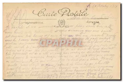 Igreja de Berry-au-Bac — após o bombardeio — Visé Paris n°127 — Verso