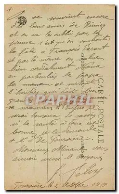 LYON — Stara świątynia NMP Fourvière — Statua Niepomylnej Panny (wys. 5 m. 60) — wybudowana 8 grudnia 1852 — Rewers